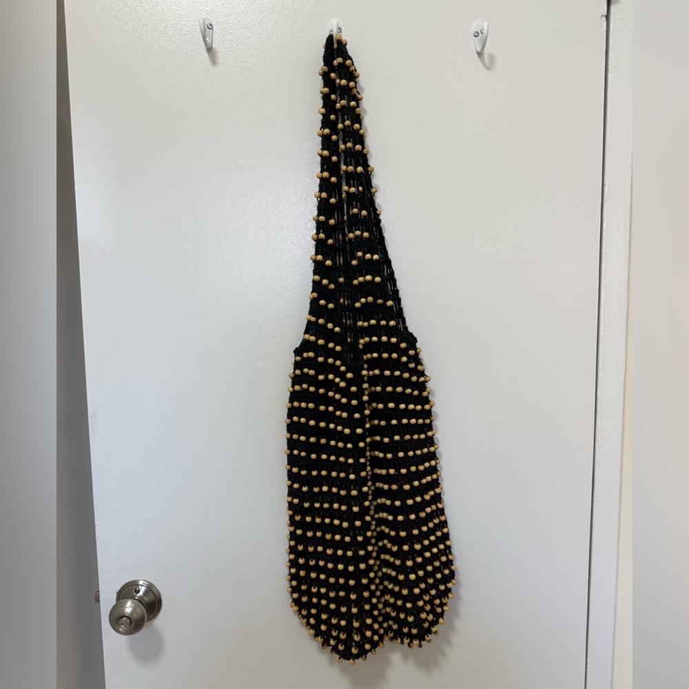 Black Beaded Indah Bag